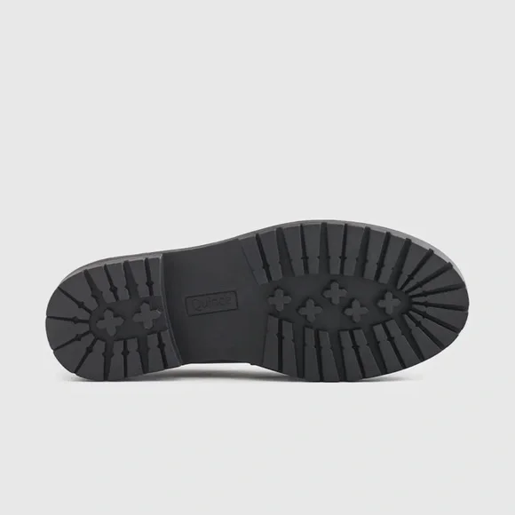 Quince Black Italian Leather Lug Sole Loafer - Picture 3 of 7